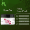 rose face pack benefits