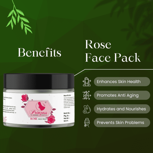 rose face pack benefits