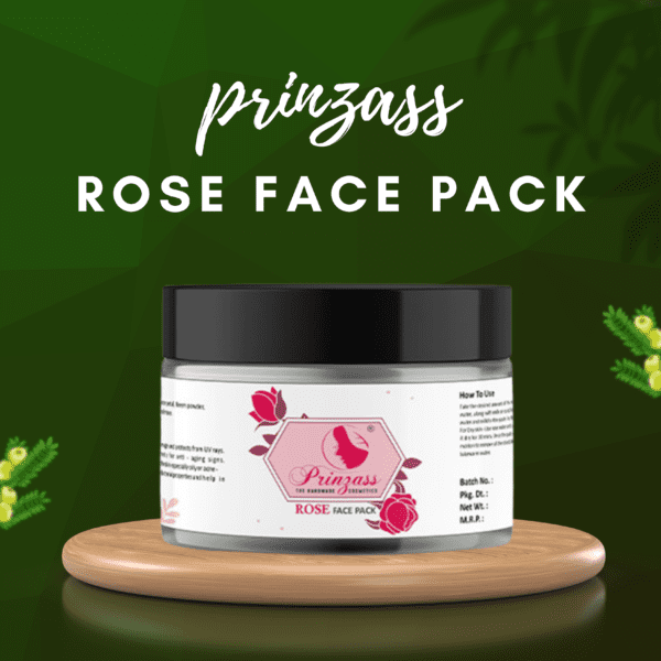 rose face pack for glowing skin
