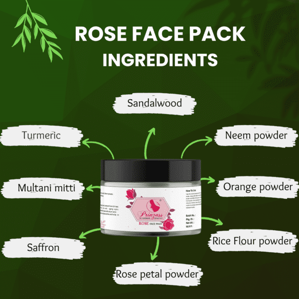 rose face pack homemade